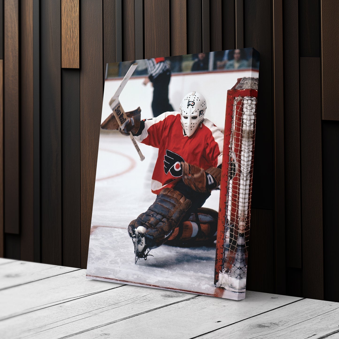 Bernie Parent Philadelphia Flyers Canvas Print – NHL Goalie Wall Art