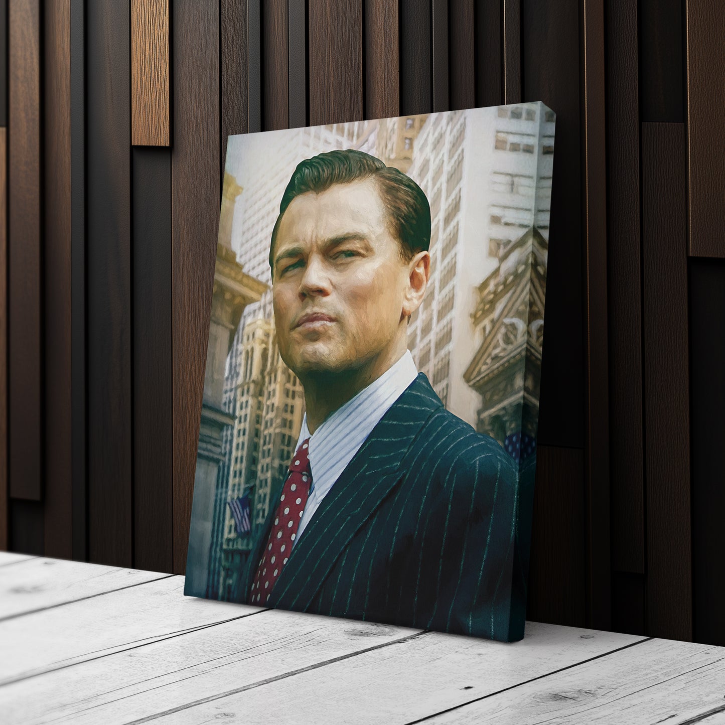 The Wolf of Wall Street Poster – Stock Broker Leo Painting Canvas Wall Art Decor