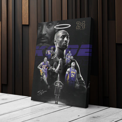 Mamba Out Kobe Bryant 2-24-20 Basketball Canvas Art – A Lasting Tribute