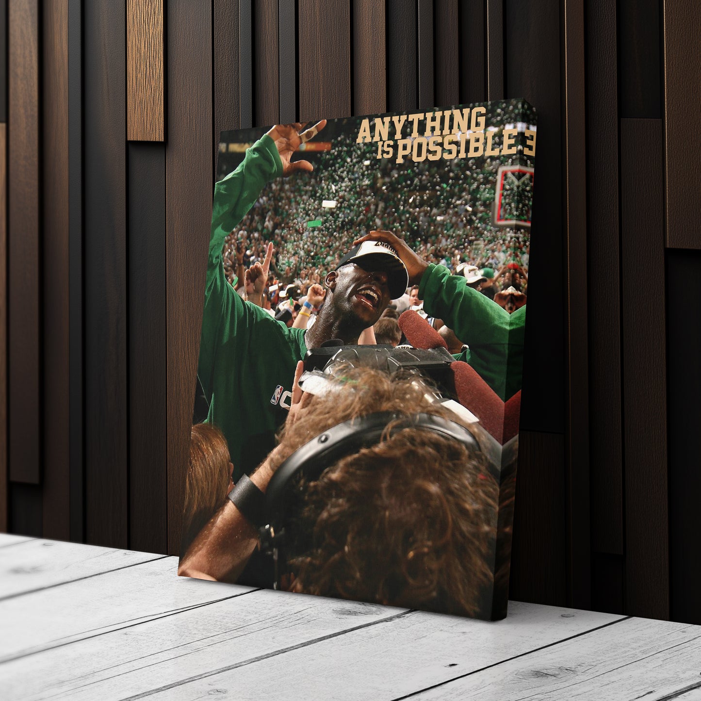 Kevin Garnett ‘Anything is Possible’ Poster Canvas Wall Art Decor - Celtics Icon Art