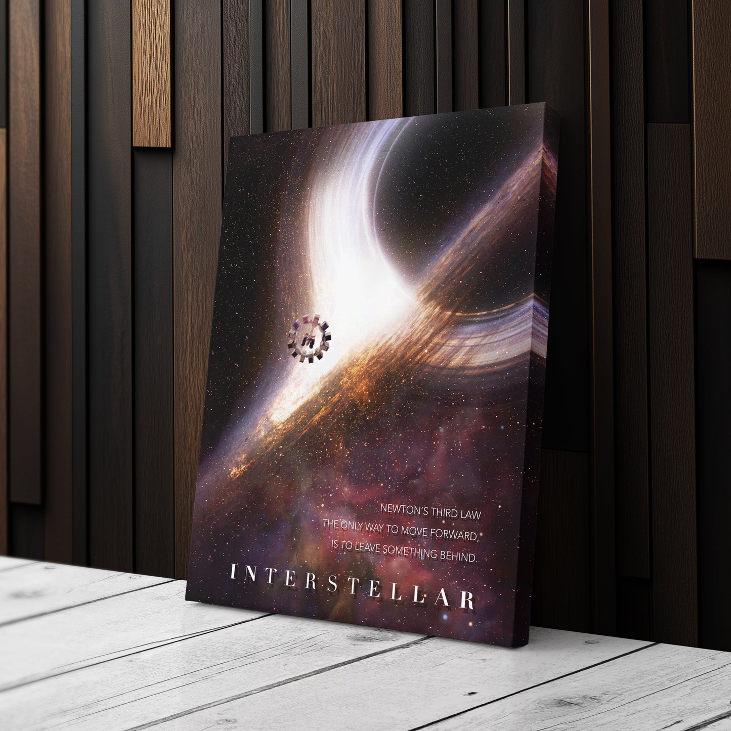 Interstellar Movie Poster Canvas Wall Art Decor - Cosmic Sci-Fi Art