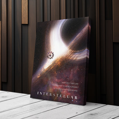 Interstellar Movie Poster Canvas Wall Art Decor - Cosmic Sci-Fi Art