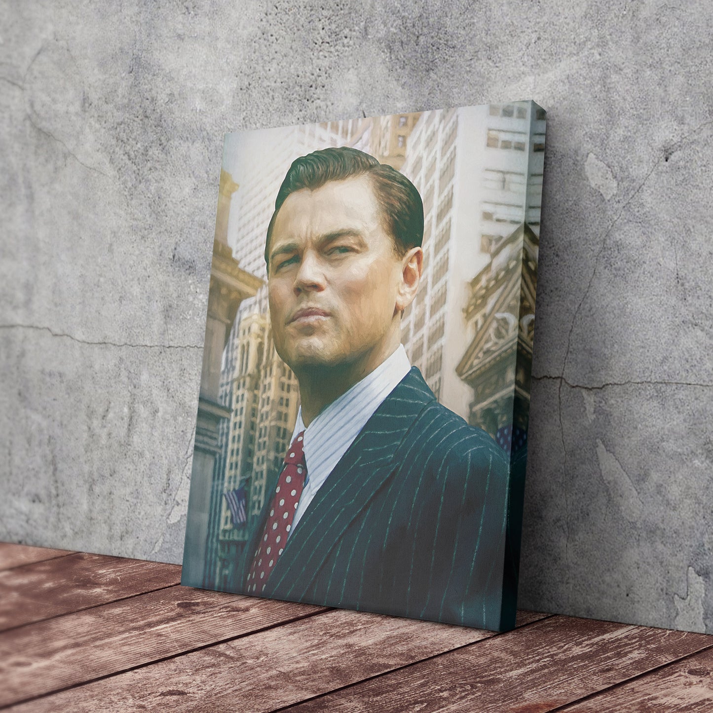 The Wolf of Wall Street Poster – Stock Broker Leo Painting Canvas Wall Art Decor