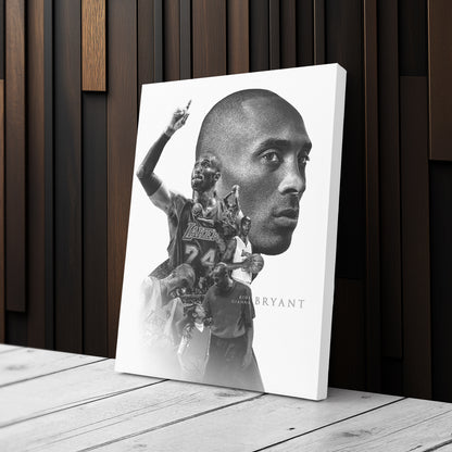 Kobe Bryant with Gianna Bryant Canvas Wall Art – Father and Daughter Tribute