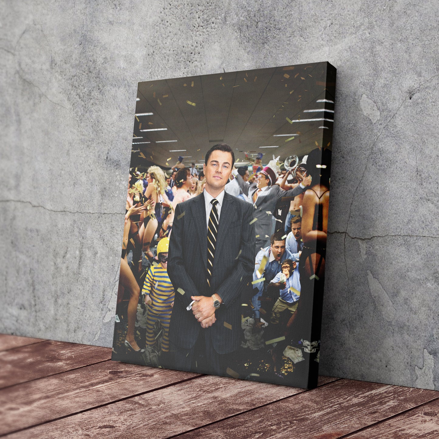 The Wolf of Wall Street - Leonardo DiCaprio After Speech Canvas Wall Art Decor