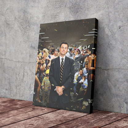 The Wolf of Wall Street - Leonardo DiCaprio After Speech Canvas Wall Art Decor