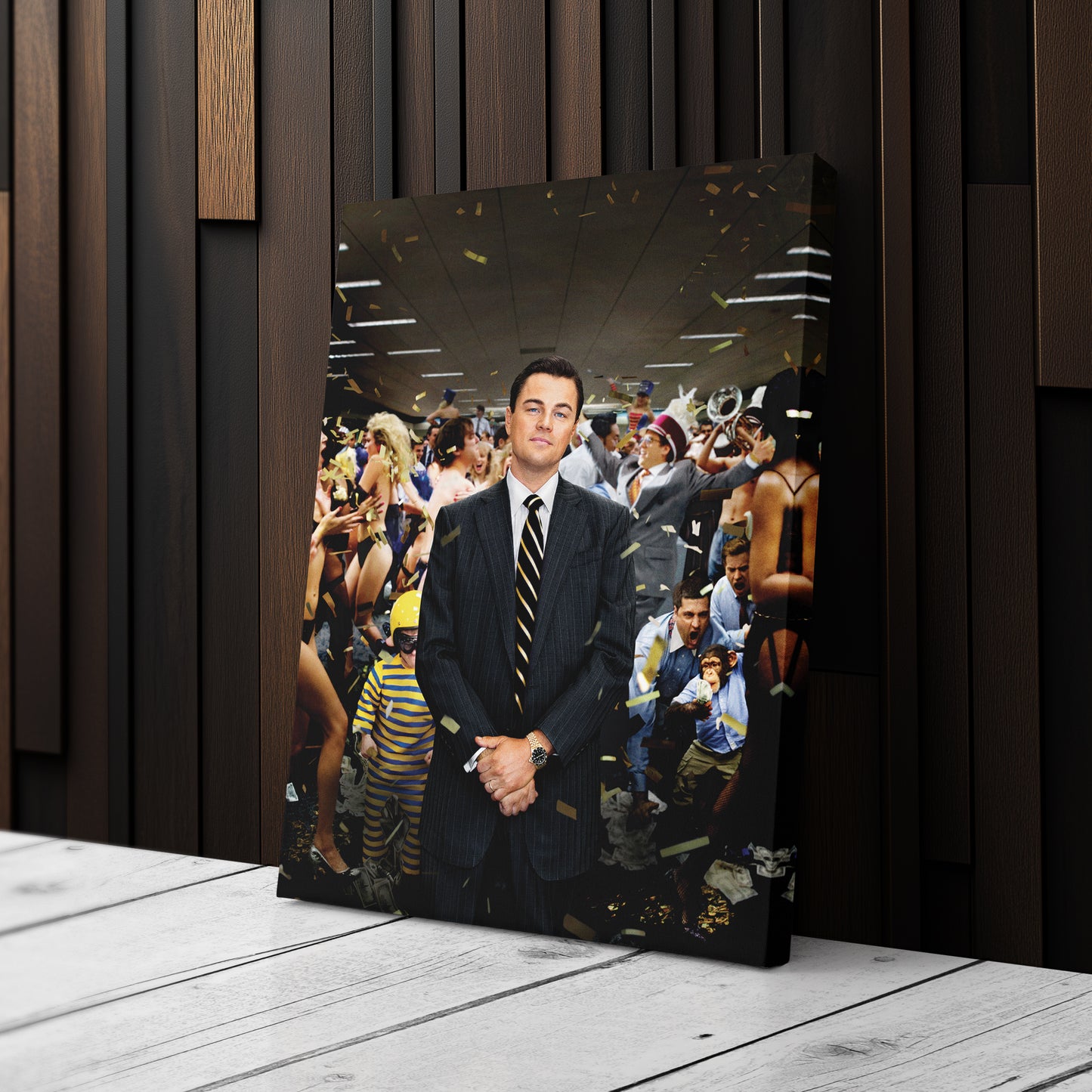 The Wolf of Wall Street - Leonardo DiCaprio After Speech Canvas Wall Art Decor