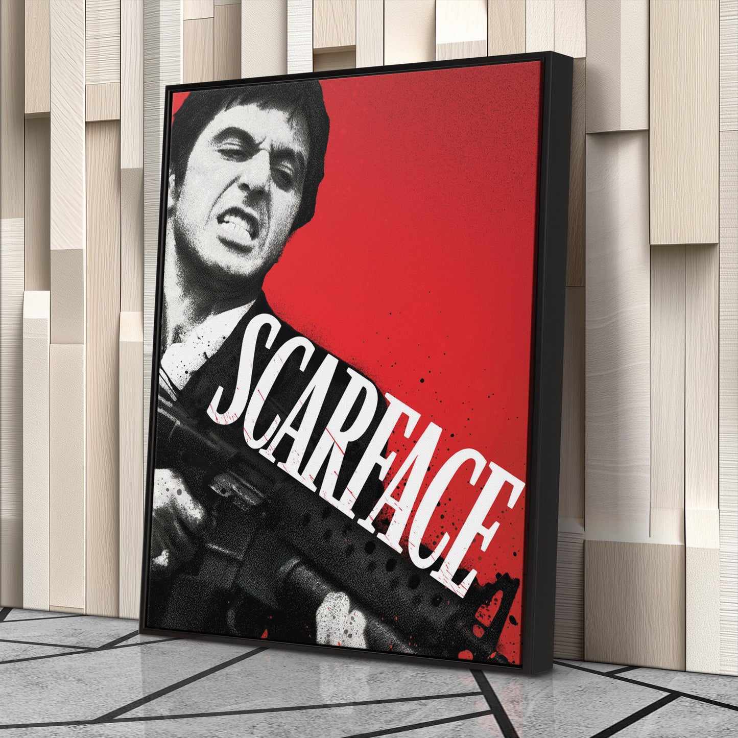 Scarface Movie Canvas Wall Art – Iconic Gangster Film Decor