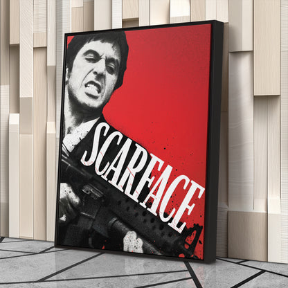 Scarface Movie Canvas Wall Art – Iconic Gangster Film Decor