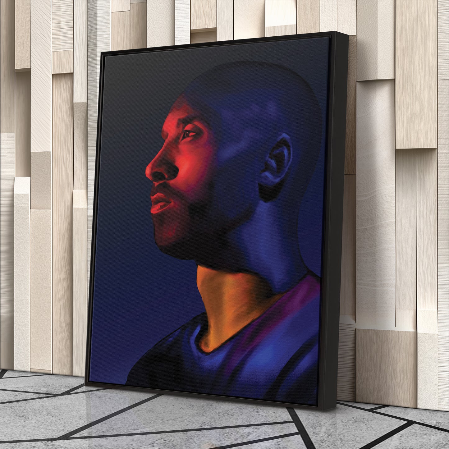 Kobe Bryant Canvas Wall Art – Tribute to a Basketball Legend