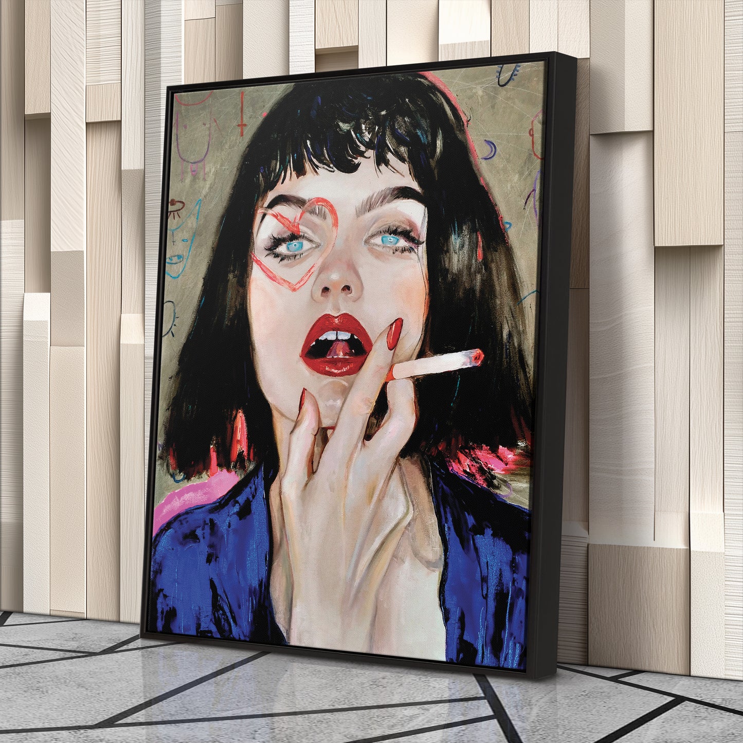 Fantasy Woman - Acrylic & Oil Painting Canvas Wall Art Decor