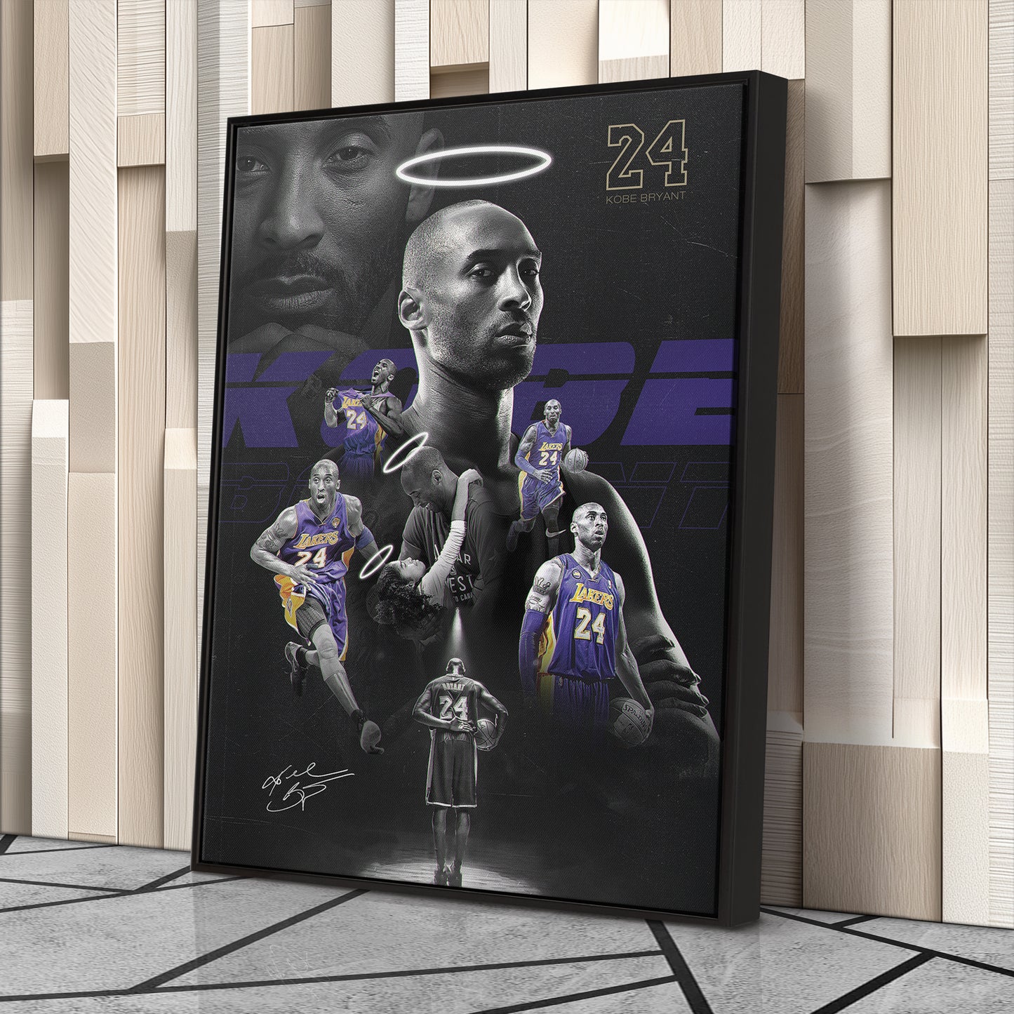 Mamba Out Kobe Bryant 2-24-20 Basketball Canvas Art – A Lasting Tribute
