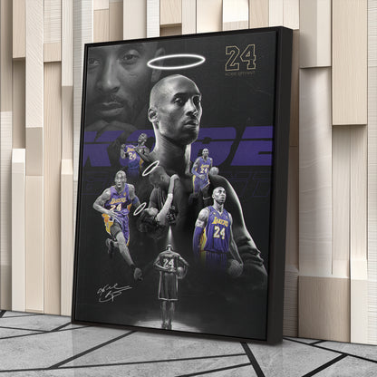 Mamba Out Kobe Bryant 2-24-20 Basketball Canvas Art – A Lasting Tribute