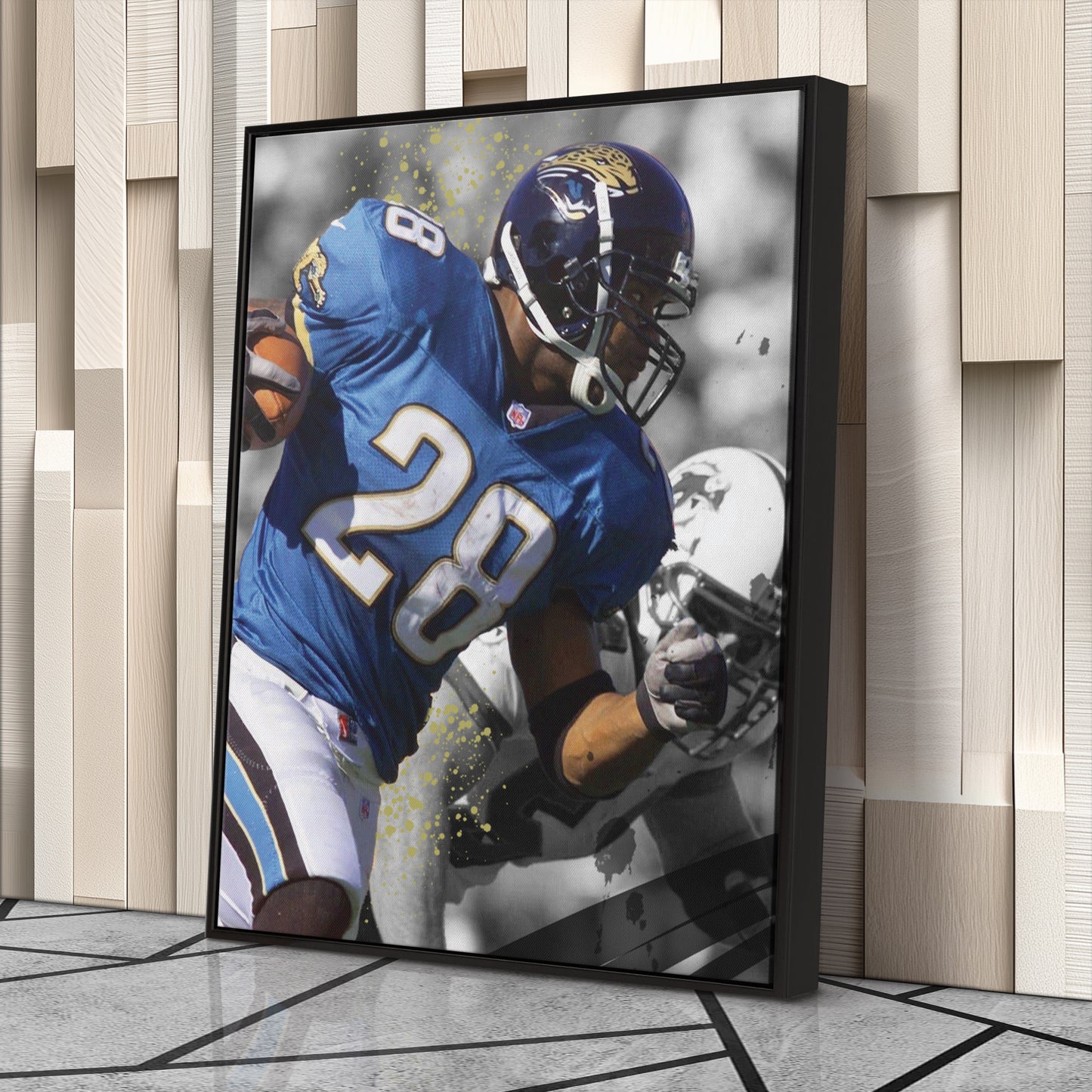Taylor's 90-Yard Touchdown Jaguars Canvas Art - NFL Wall Decor Print