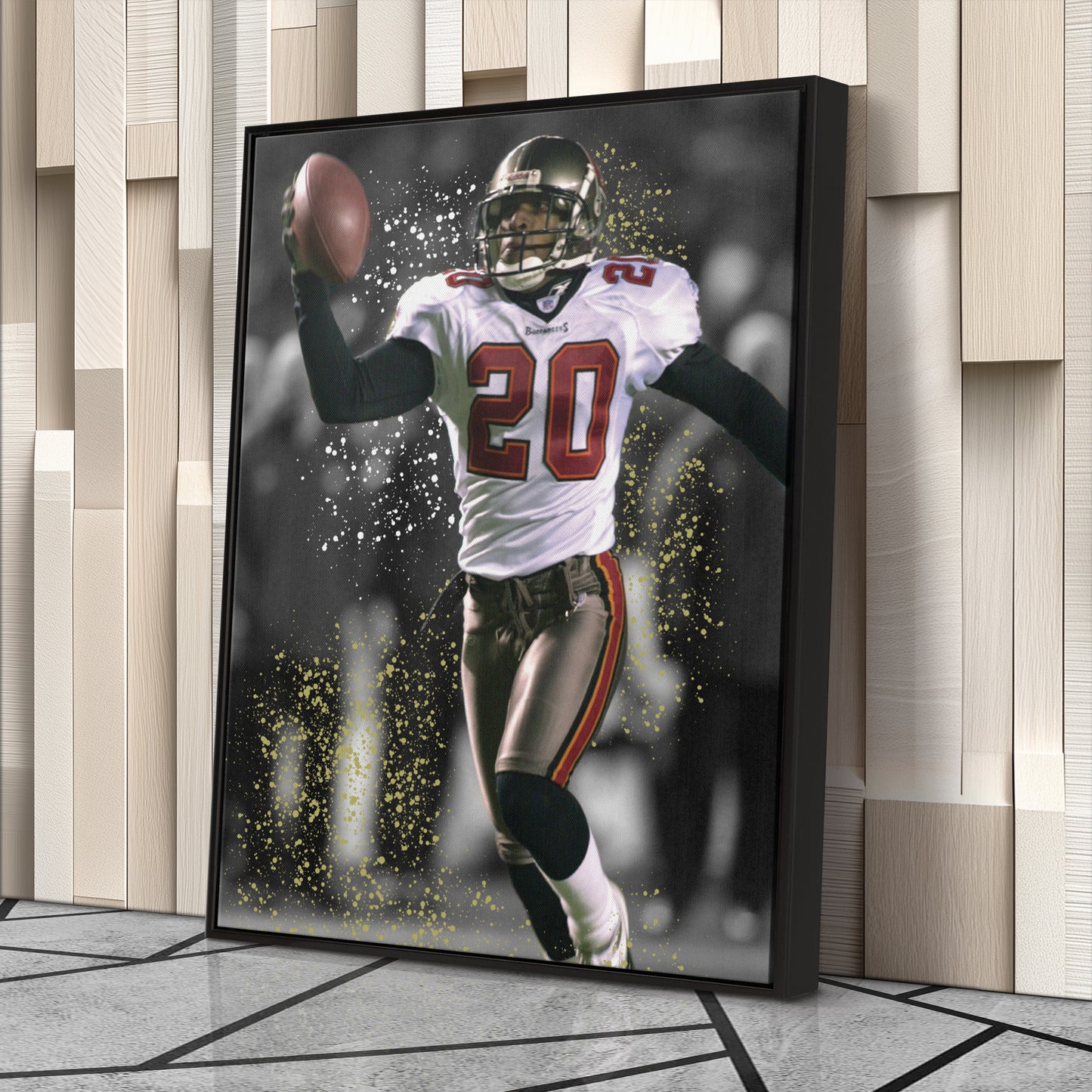 Barber’s Pick-6 Tampa Bay Buccaneers Canvas Wall Art Decor - NFL Game Moment
