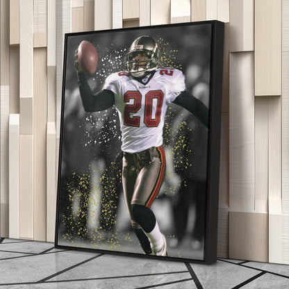 Barber’s Pick-6 Tampa Bay Buccaneers Canvas Wall Art Decor - NFL Game Moment