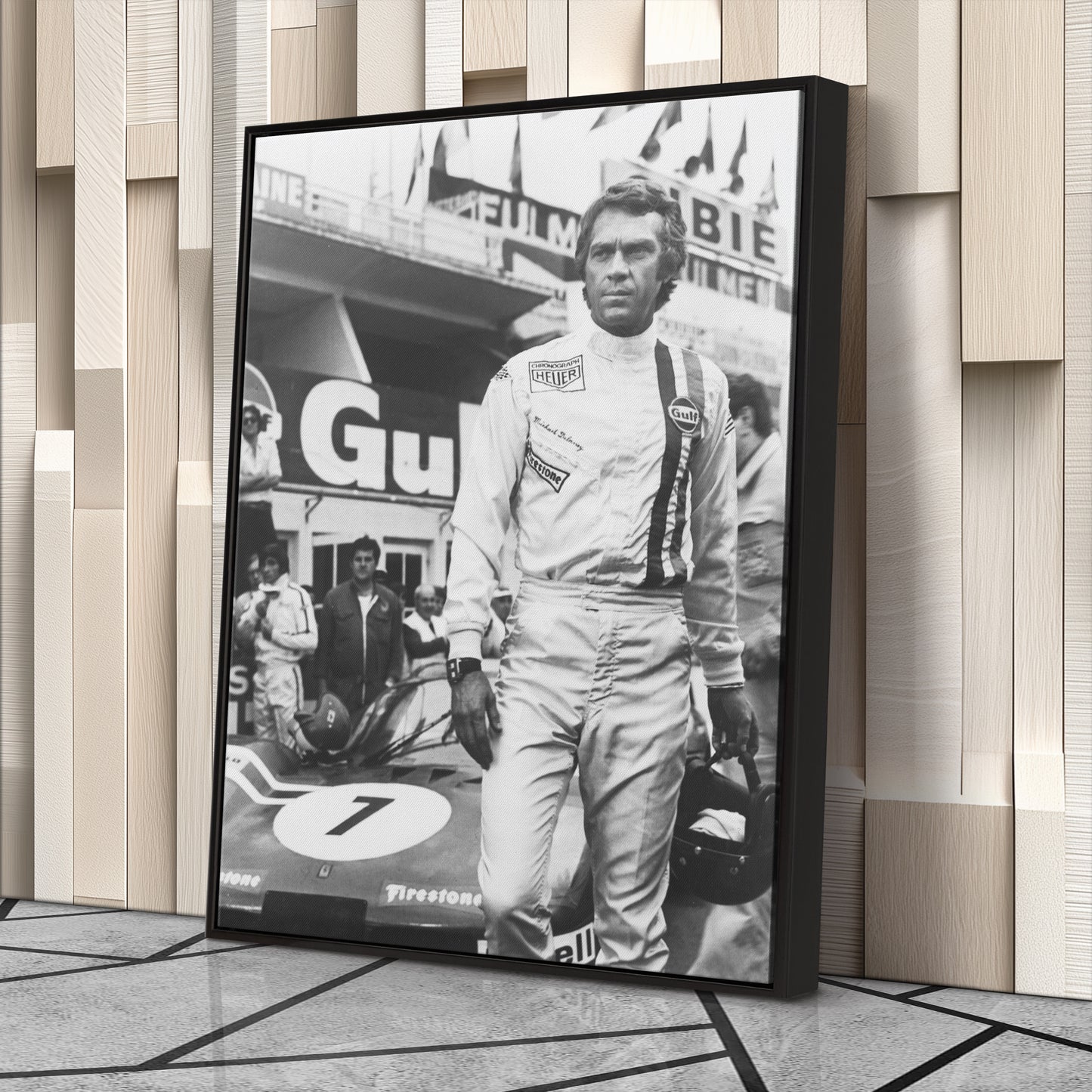 Steve McQueen Le Mans 1971 Poster – Iconic Canvas Wall Art Decor