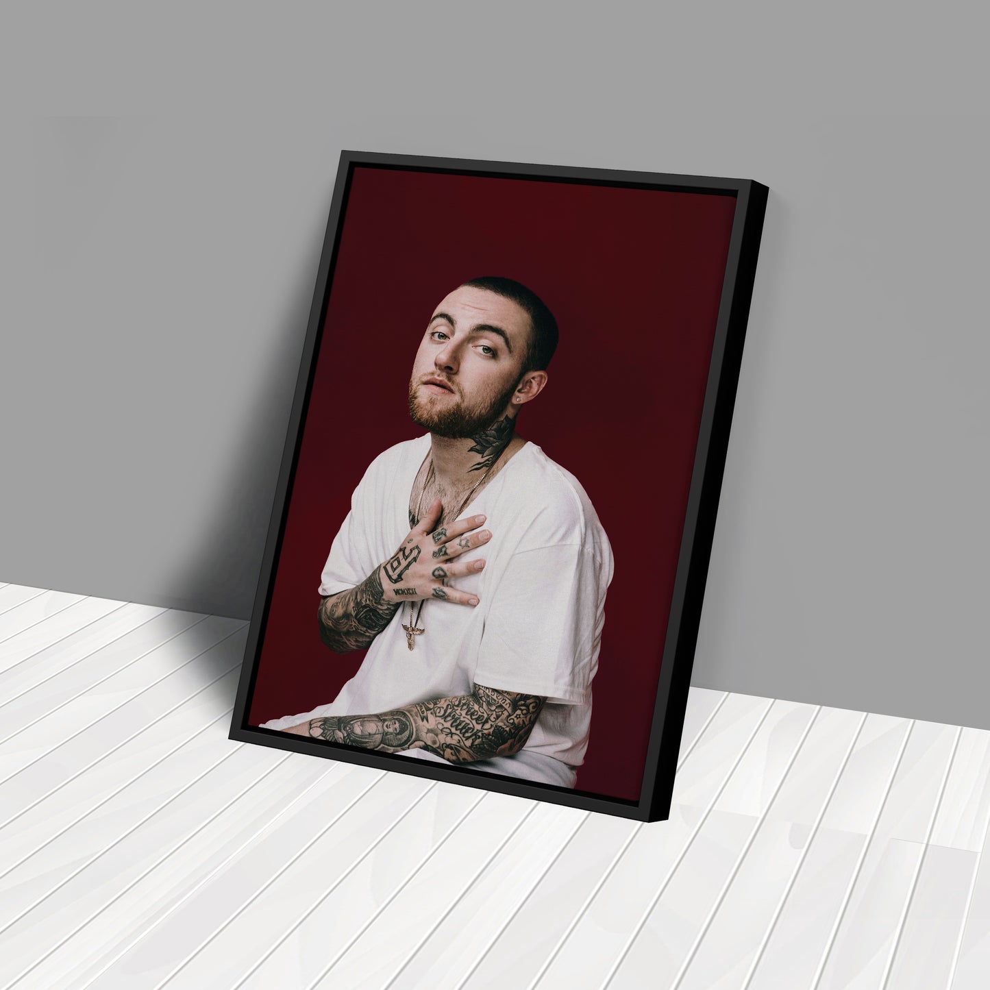 Mac Miller Poster Canvas Art – A Bold and Iconic Design
