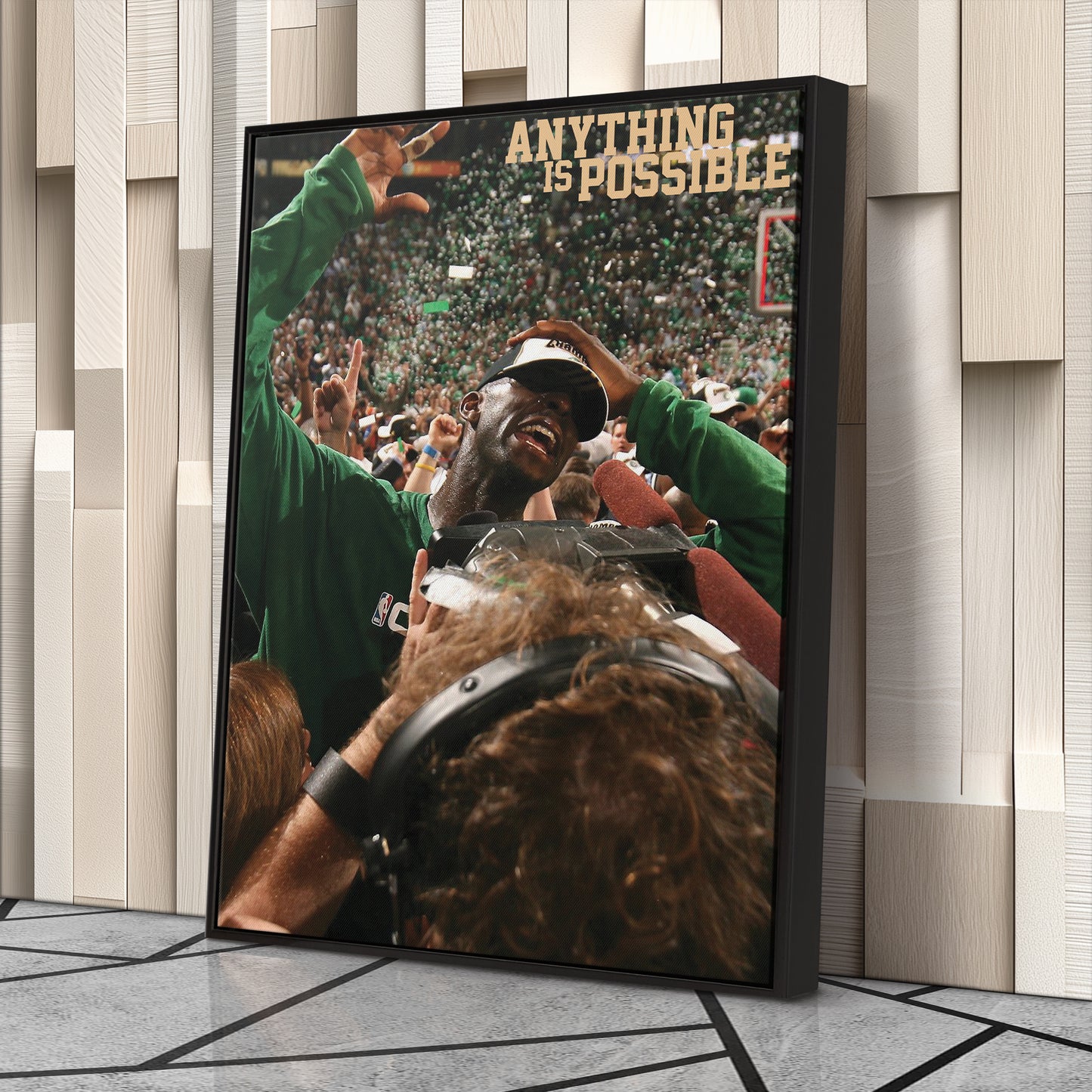 Kevin Garnett ‘Anything is Possible’ Poster Canvas Wall Art Decor - Celtics Icon Art