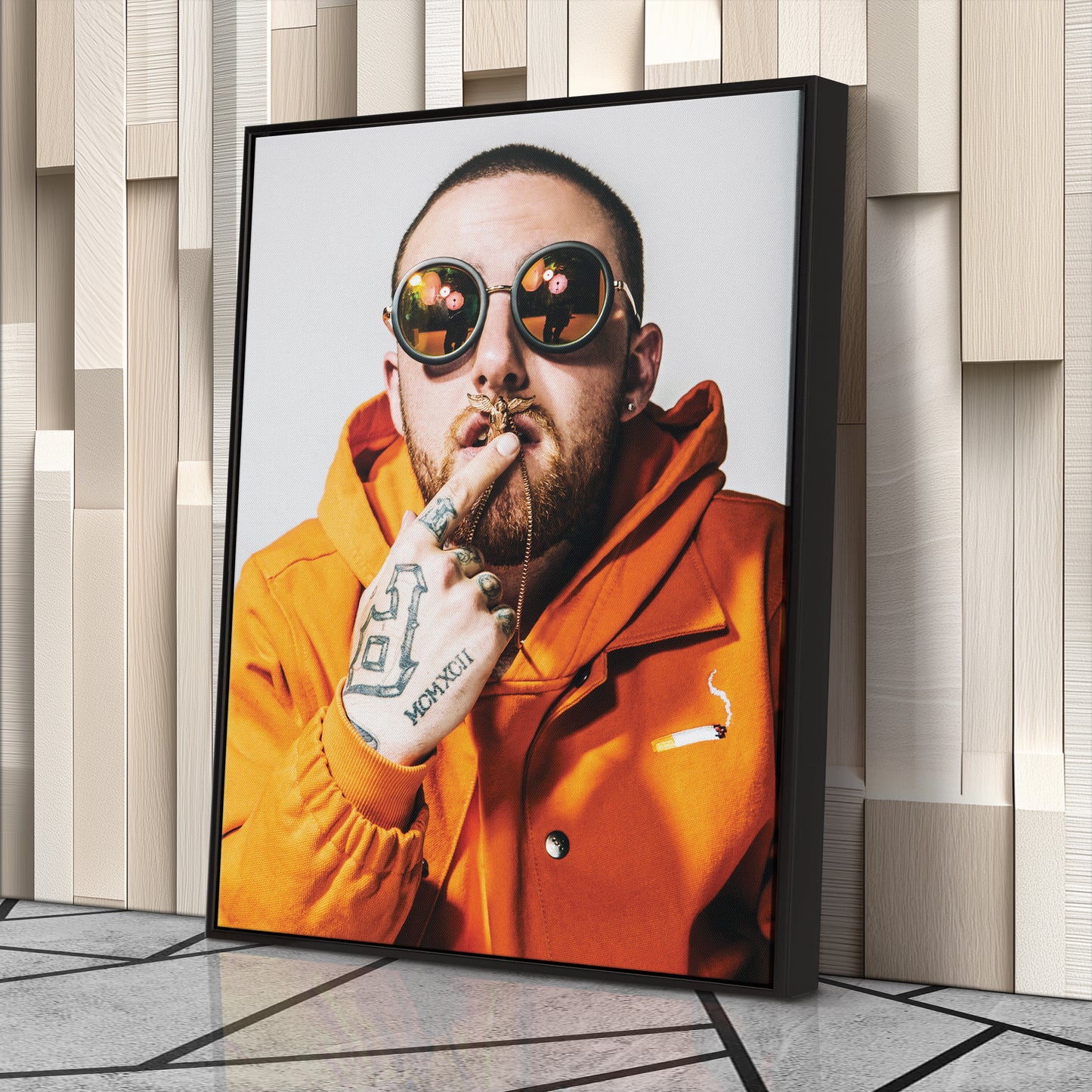 Mac Miller Poster Rapper Canvas Art – A Portrait of Greatness