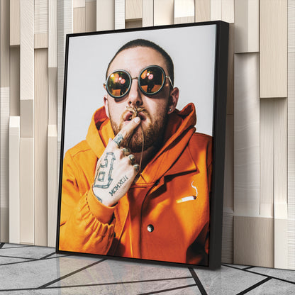 Mac Miller Poster Rapper Canvas Art – A Portrait of Greatness