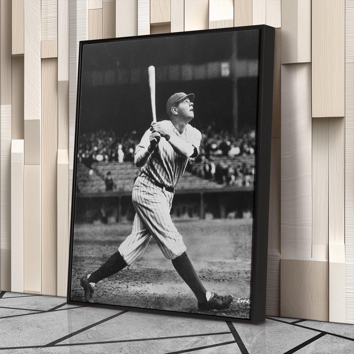 Babe Ruth Classic Baseball Vintage Canvas Wall Art Decor - Timeless Sports Art