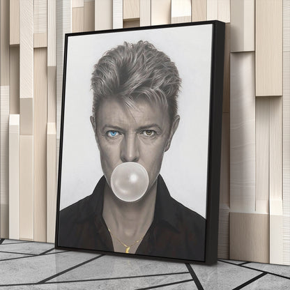 David Bowie Poster Chewing Gum Canvas Wall Art Home Decor Framed Art