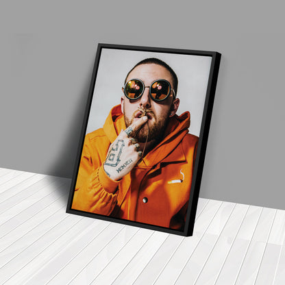 Mac Miller Poster Rapper Canvas Art – A Portrait of Greatness