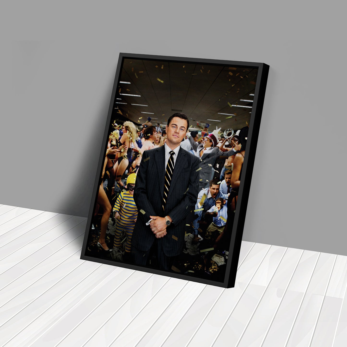 The Wolf of Wall Street - Leonardo DiCaprio After Speech Canvas Wall Art Decor