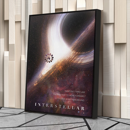 Interstellar Movie Poster Canvas Wall Art Decor - Cosmic Sci-Fi Art