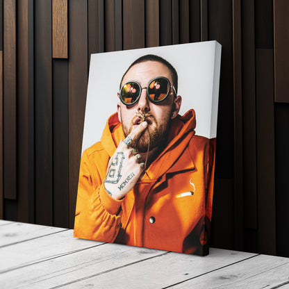 Mac Miller Poster Rapper Canvas Art – A Portrait of Greatness