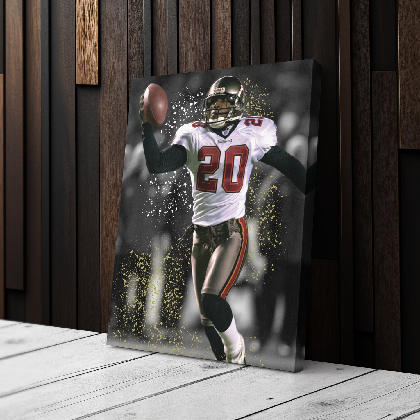 Barber’s Pick-6 Tampa Bay Buccaneers Canvas Wall Art Decor - NFL Game Moment
