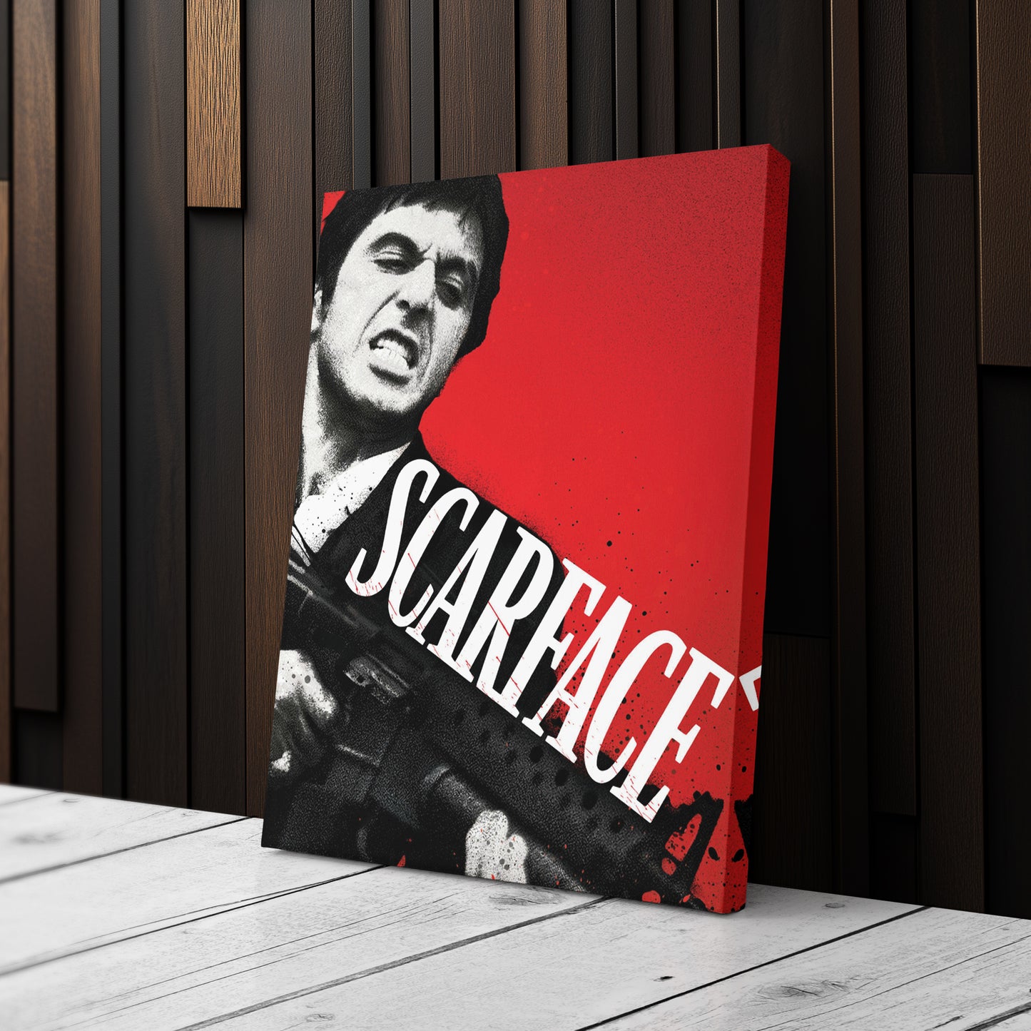 Scarface Movie Canvas Wall Art – Iconic Gangster Film Decor