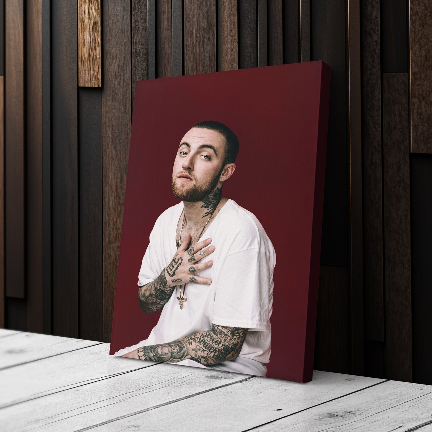 Mac Miller Poster Canvas Art – A Bold and Iconic Design