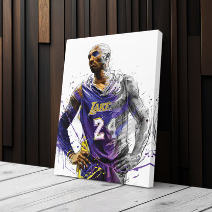 Kobe Bryant Basketball Player Poster Canvas Poster Wall Art Print Home Decor Framed Art