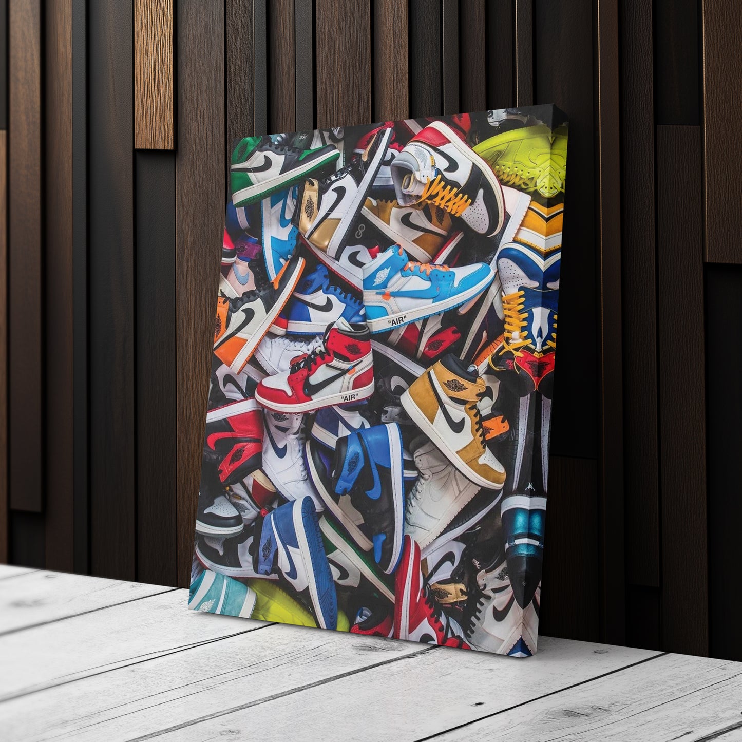 Air Jordan Sneakers Collection Canvas Wall Art Decor - Iconic Sports Sneaker Art