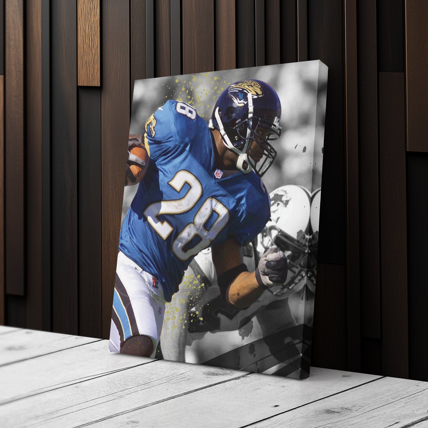 Taylor's 90-Yard Touchdown Jaguars Canvas Art - NFL Wall Decor Print