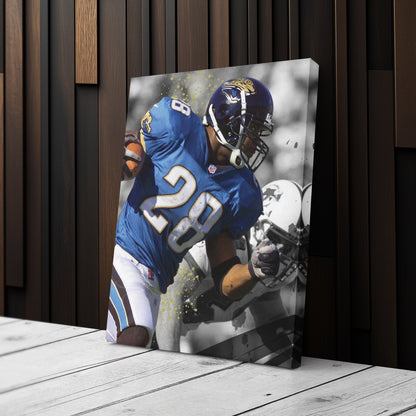 Taylor's 90-Yard Touchdown Jaguars Canvas Art - NFL Wall Decor Print