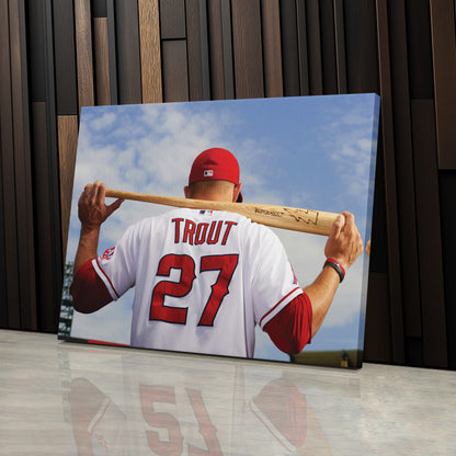 Mike Trout - Los Angeles Angels Canvas Wall Art Decor