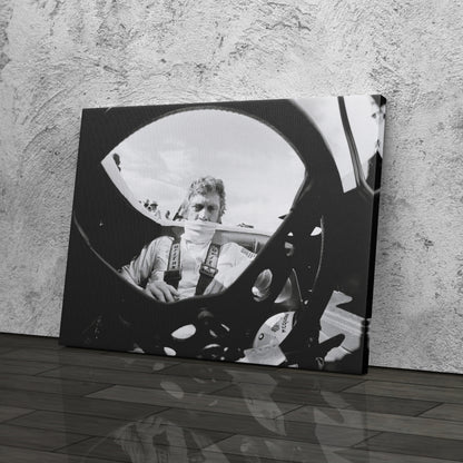 Steve McQueen Black and White Poster – Canvas Wall Art Decor