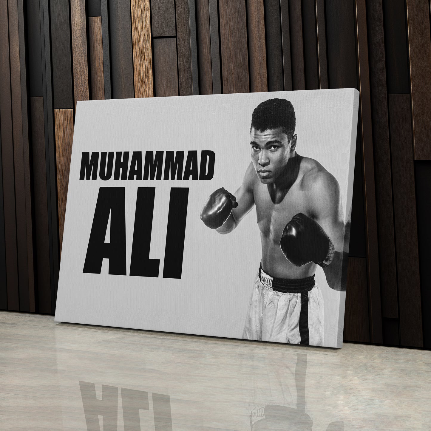 Muhammad Ali Young Canvas Wall Art – Boxing Legend Early Years Decor
