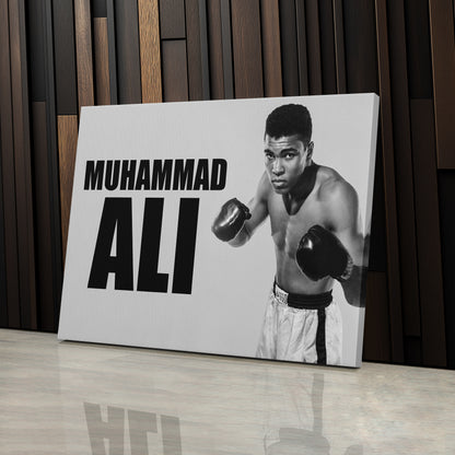 Muhammad Ali Young Canvas Wall Art – Boxing Legend Early Years Decor