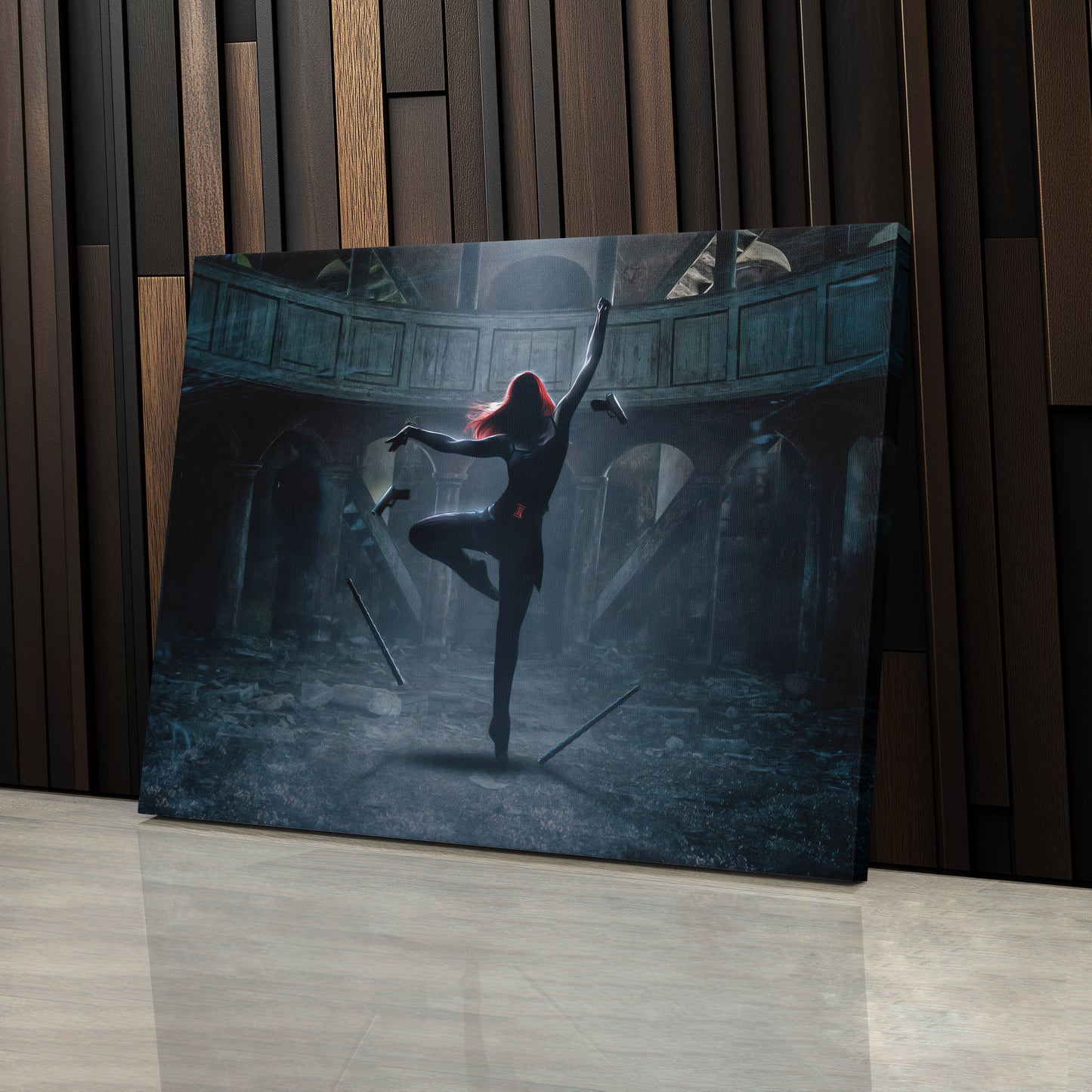 Black Widow Poster Marvel - Canvas Wall Art Decor