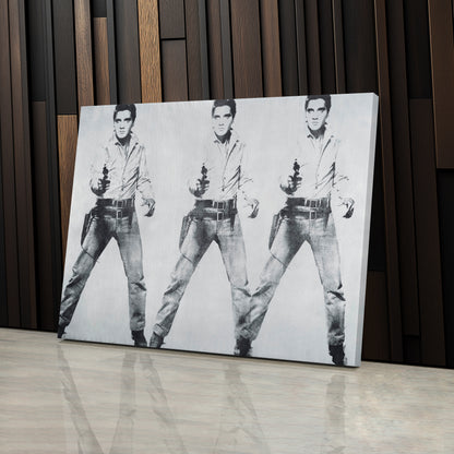 Elvis Presley Triple Canvas Poster – Framed Wall Art Home Decor