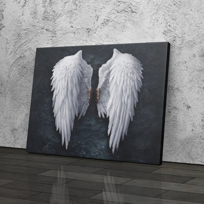 Banksy Angel White Wings Canvas Wall Art – Iconic Urban Art Print