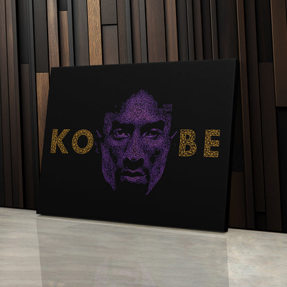 Kobe Bryant Graphical Effect Canvas Wall Art – Legendary Player Art