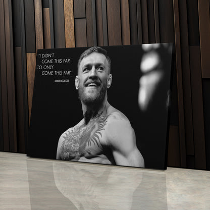Conor McGregor Quote Canvas Wall Art – Inspirational MMA Print for Home