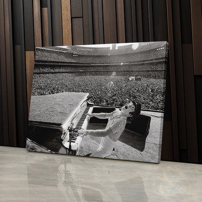 Elton John Dodger Stadium Poster – Canvas Wall Art Home Decor