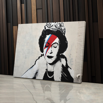 Banksy 'Queen' Canvas Print - Framed Wall Art