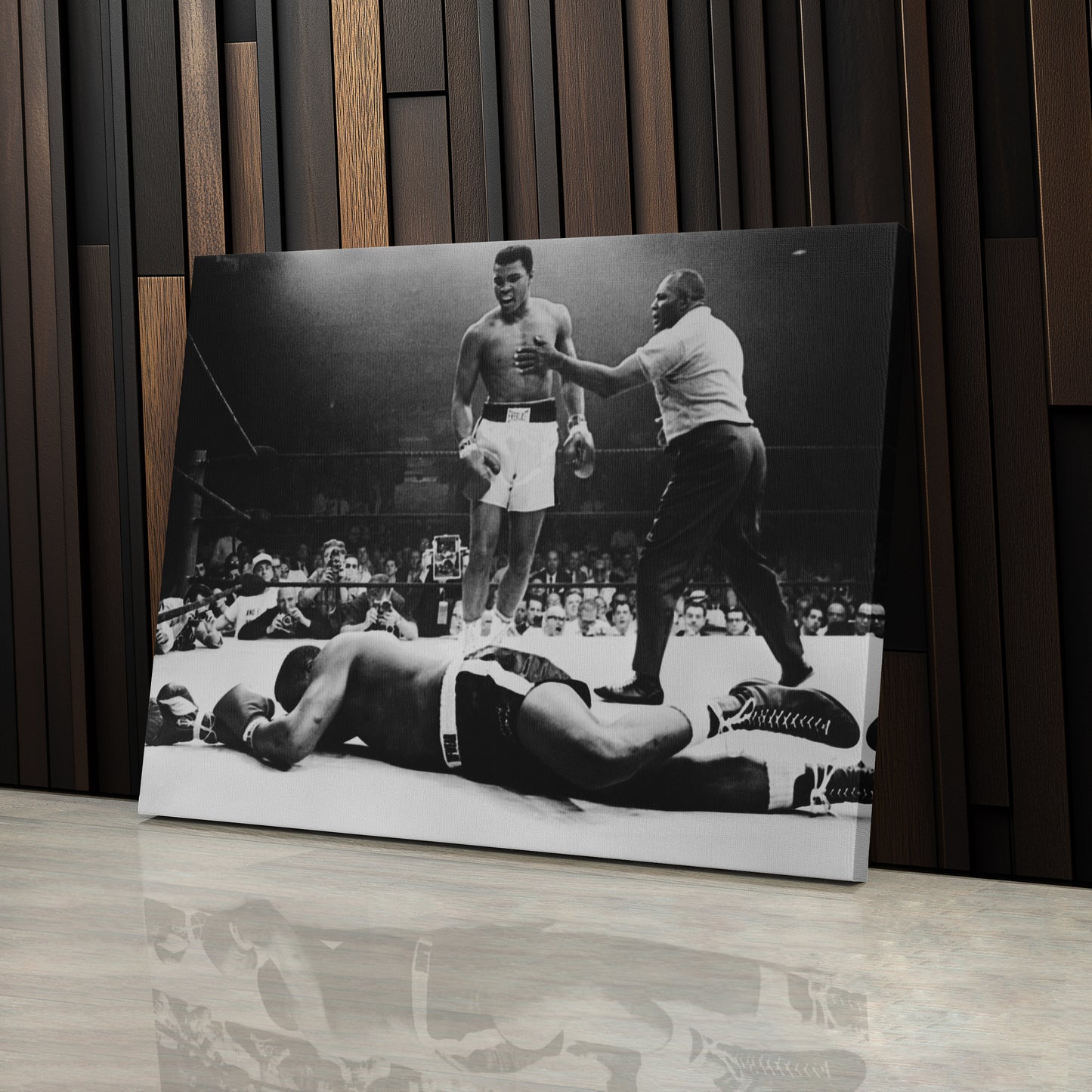 Muhammad Ali Knockout Canvas Wall Art – Boxing Champion Decor